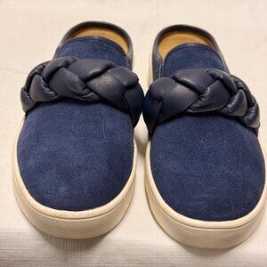 Revitalign Barbados Hanna Braid Navy Suede 6.5